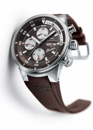 IWC Aquatimer Chronograph Stainless Steel / Brown / Rubber / Boesch IW3782-04 (IW378204)